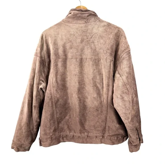 Free People Velvet Trucker Jacket Size M/L Mauve Oversized OB713485 - Picture 5 of 10